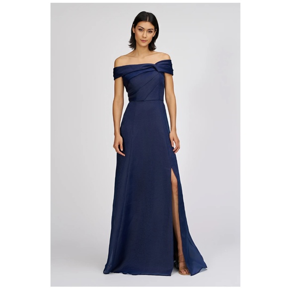 JS Collection “Isadora” Organza Gown – NWT Sz 8 | Navy | MSRP $289 💙 - Picture 1 of 10